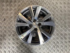 13-19 PEUGEOT 2008 17" INCH 4 STUD 10 SPOKE ALLOY WHEEL 6.5JX17CH4 (SCRATCHED)