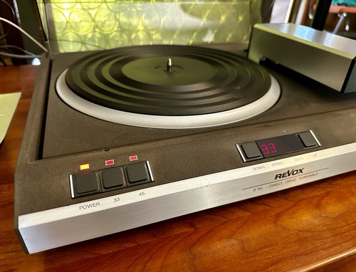 Revox 791 turntable - revox, shure