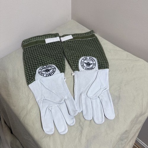 Honey bee vented gloves goat - bee,