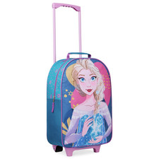 Disney Kids Girls Frozen Trolley Bag Suitcase Luggage Travel Bag Lightweight
