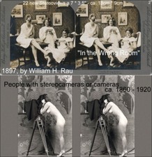 44 Stereoviews People whit Stereoscope Viewer or Camera  Lot 1 and 2