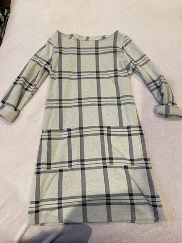 Ladies tartan white dress - ladies,