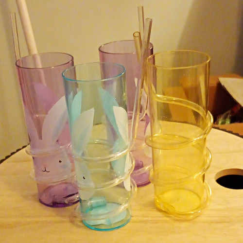 Bunny plastic drinking - plastic,