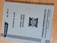 Genuine Triumph TR4 Parts Book