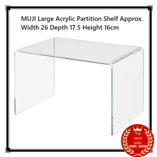 Muji large acrylic partition - muji,