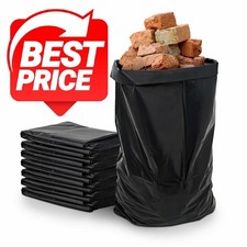 HEAVY DUTY RUBBLE SACKS BLACK