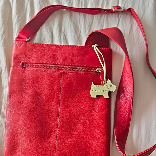 Radley red leather crossbody - radley,