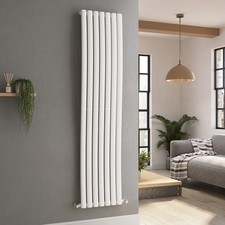 Onda White Vertical Oval Waved