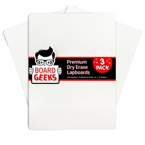 Mini dry erase boards pack - boards, 3-pack