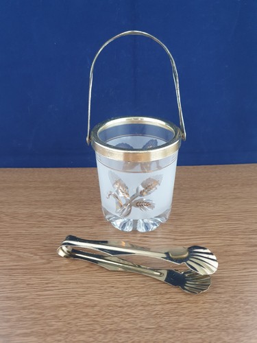 Libbey frosted glass gold - libbey,