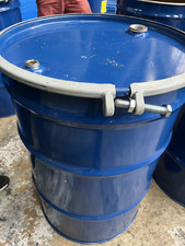 55 GALLON STEEL BLUE BARREL