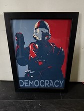 A4 Framed Helldivers Democracy Print