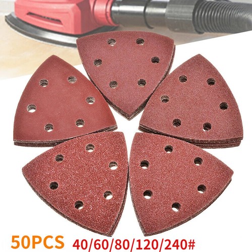 50x 90mm sanding pads triangle - 50x,