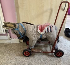 VINTAGE PUSH ALONG DONKEY BY