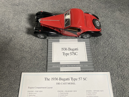 Franklin mint 1936 bugatti - ,