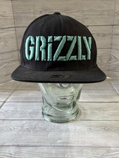 Grizzly Starter Diamond Supply Hat Cap SnapBack White Blk Spell Out Cotton NWOT