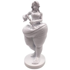 Yoga Lady Figurines Weight Loss Goddess Statue Creative Sculpture Funny Gifts