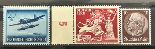 German stamps reich officials - german,
