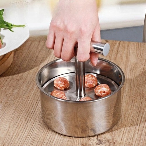 Stainless steel meatball maker - steel,