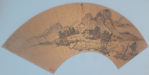 Chinese folding fan print - folding,