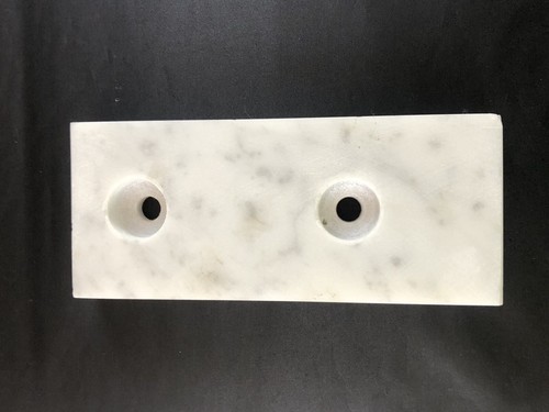 White marble - 6”x2.5”x¾",