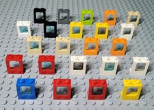 Lego 2377/60032 window Frame 1 x 2 x 2 2/3 with/without Glass Pack of 4 or 10