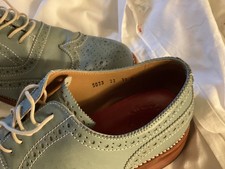 Men’s Pale Blue Brogue’s Made By Grenson. Size 11G, Used