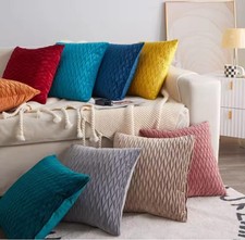 Textured Velvet Cushion Covers