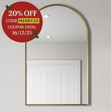 500 x 800mm Brushed Brass Wall