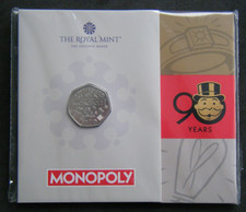 2025 90 Years of Monopoly 50p