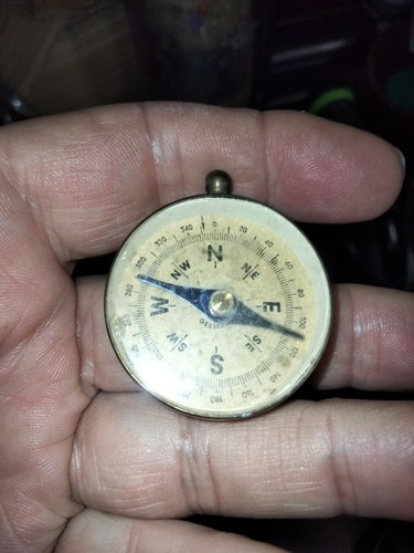 Ww1 brass compass nice - compass,