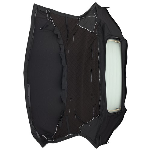Black convertible roof glass - black,