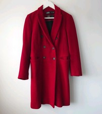 Zara Ladies Manteco Red Wool