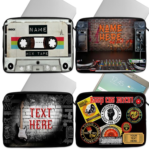 Personalised laptop case music - personalised,