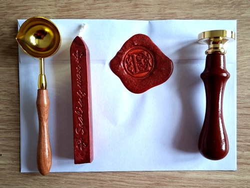 Letter wax seal stamp for - letter,