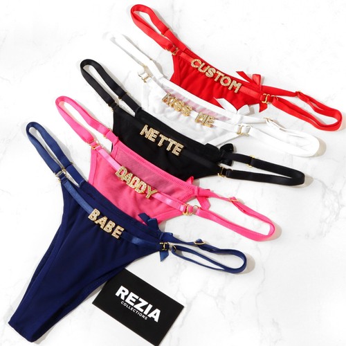 Personalised lace thong - thong, with