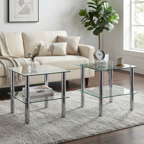 Contemporary tier glass - 2-tier,
