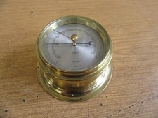 1930'S CELESTE BRASS SHIPS BULK HEAD BAROMETER