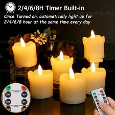6PCS Flickering Flameless LED