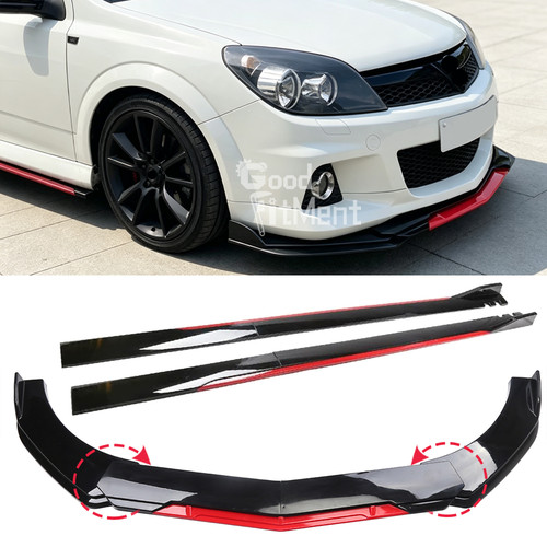 Gloss front bumper spoiler - gloss, lip