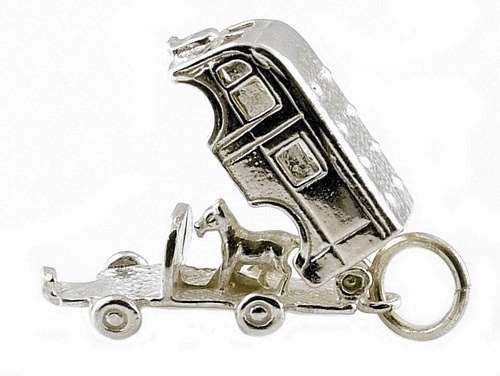 Sterling silver opening horse - opening,