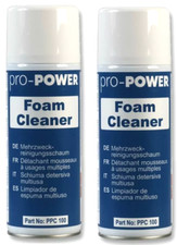 2x Pro Power Foam Cleaner Cleanser 400ml Multi Purpose Anti Static Cleaner x2