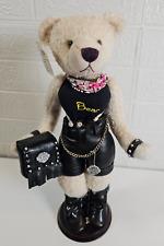 D.S Nicholass Limited Edition Vintage Lady Motor Biker Teddy Bear 16" Very Rare!