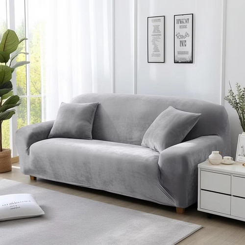 Velvet sofa cover stretch - sofa,