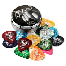 Donner 16 Pack Celluloid Guitar Picks | Mixed Thin Medium Heavy Plectrums