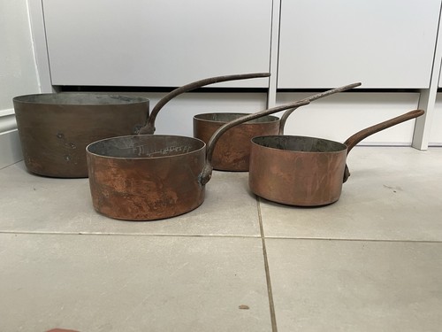 Set vintage french copper - of,