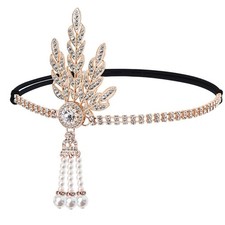 1920's Flapper Headband Leaf