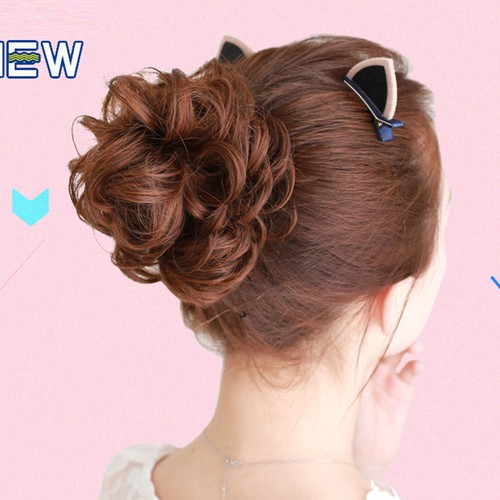 Hair bun wig messy - hair,