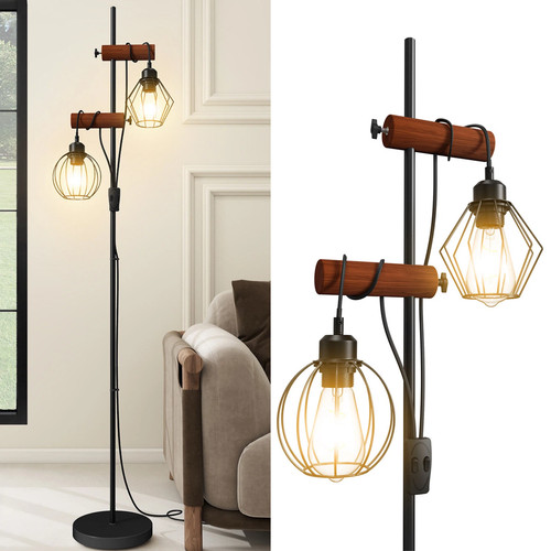Vintage industrial floor lamp - vintage,