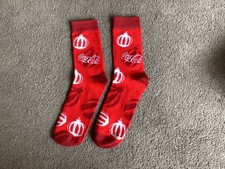 Coke Cola Chistmas Socks x 3
